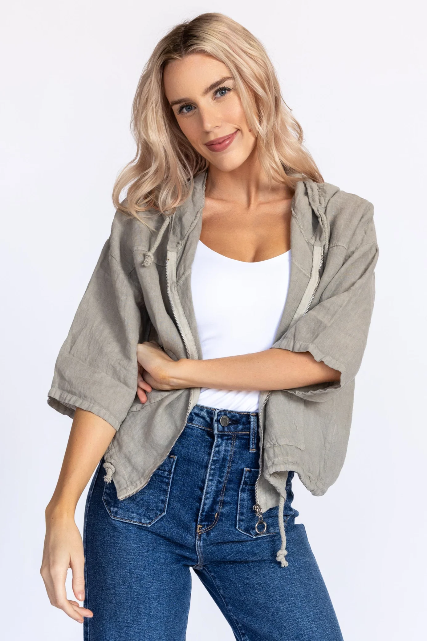 Linen Zip-Up - Image 12